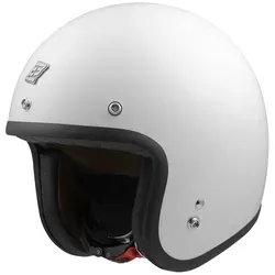 Bogotto V541 Jethelm, weiß, Größe XS für Männer - Motorradhelm mit Thermoplastikschale, gepolstertem Verschlussriemen und Druckknöpfen für Helmschirm-Anbringung – ideal für stilbewusste Fahrer.
