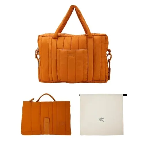 Hylat Baby Wickeltasche mit Wickelunterlage in braun von Hylat Baby