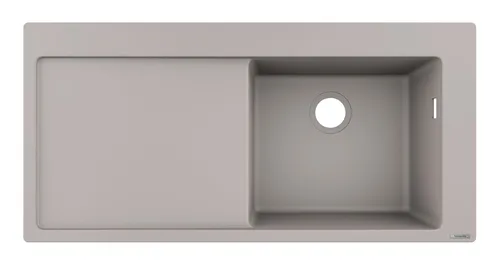 Einbauspüle 450 mit Abtropffläche S514-F450 graphitschwarz von Hansgrohe