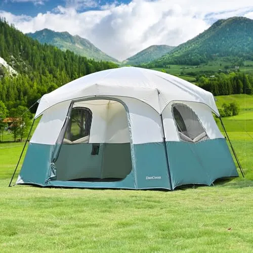 DanCoom Campingzelt für 4-6 Personen – Wasserdicht und Einfach Aufzubauen