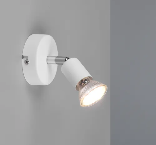 LED Wandstrahler Spot 1 flammig Weiß Deckenstrahler Treppenhausbeleuchtung