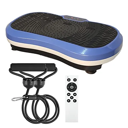 FFitness Ultra Slim Vibrationsplattform | 9 Programme | 99 km/h | Aerobic-Training | Muskelübungen | Widerstandsbänder | Max. 120 kg