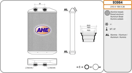 AHE Wärmetauscher 93984