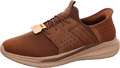 Skechers USA Men's Slade Zachary Sneaker, Braun, 48.5 EU - Herren-Sneaker mit Luftgekühltem Memory-Schaum für optimalen Komfort und entspannte Passform – ideal für den Alltag.