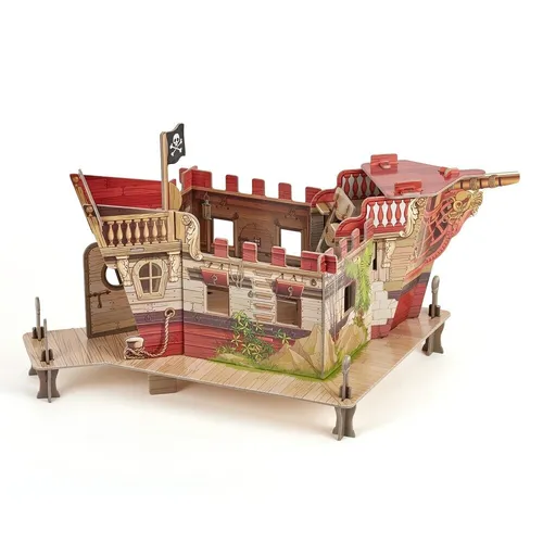 Papo 60254 - Piraten und Korsaren - Piratenfestung - Action- & Spielfiguren, detailreiche Piratenfestung für spannende Abenteuer und kreatives Spielvergnügen.