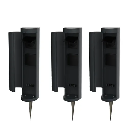Novatool Gartensteckdose 3x Steckdosenturm 2-fach Anthrazit - Praktische Gartensteckdose mit 3 Steckdosentürmen in elegantem Anthrazit. Ideal für den Außenbereich, robust und wetterfest für vielseitige Anwendungen.