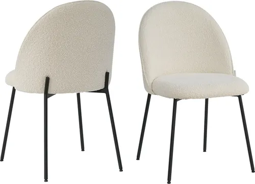 SIT Möbel Stuhl im 2er-Set aus Bouclé-Stoff in beige von SIT Möbel GmbH