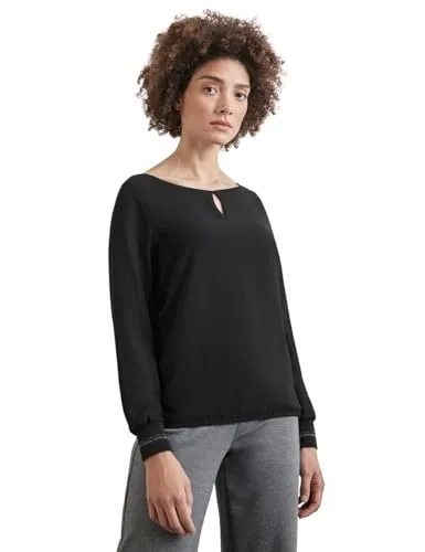 Damen Materialmix-Shirt