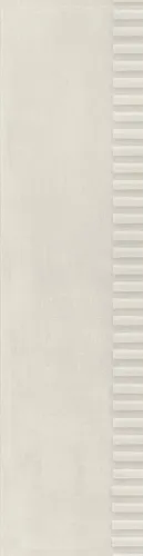 Bodenfliese Feinsteinzeug Naes Misto 15,6 x 60,6 cm creme