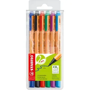 Stabilo GREENpoint 6er Etui 6088-6 Filzstifte