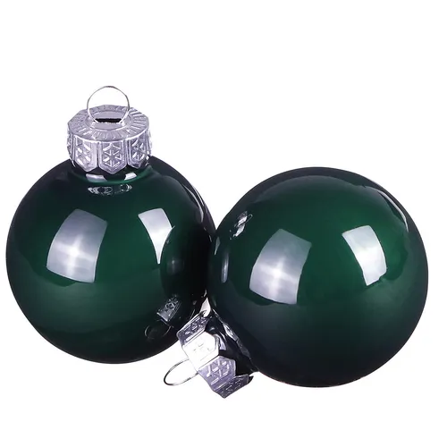 Grüne Mini Weihnachtskugeln Glas 3cm 22 St Christbaumschmuck