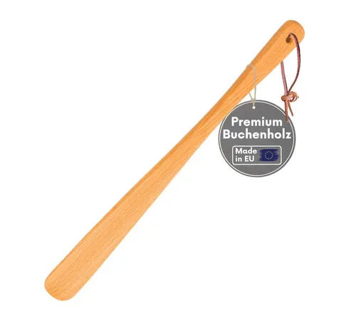 Topanbieter999 Schuhlöffel verschiedene Ausführungen aus hochwertigem Buchenholz, Made in EU