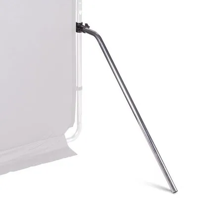 Manfrotto Aluminiumrahmen Stützfuß für EzyFrame - Hintergründe für Fotostudios, ultra-portabel für Familienaufnahmen und Portraits, einfaches Anklemmen und kompakt für den Transport.