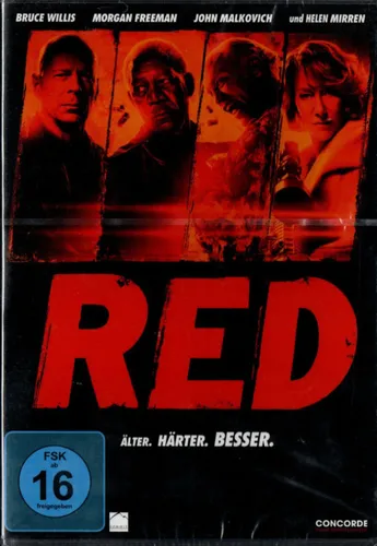 DVD RED - Älter, Härter, Besser - NEU! OVP - Format: DVD, Erscheinungsjahr: 2011, mit Robert Schwentke, Action-Comedy voller Spannung und Humor, ideal für Filmfans.