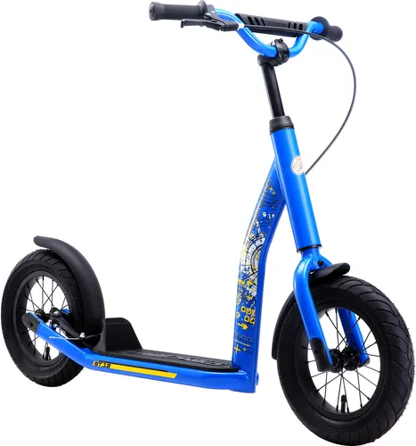 STAR SCOOTER Kinderroller 12 Zoll Sport | Blau für 7+ Jahre - Robuster Kinderroller mit 12 Zoll Luftreifen, ideal für abenteuerliche Fahrten. Stabiler Stahlrahmen, höhenverstellbarer Lenker und rutschfestes Trittbrett sorgen für sicheren Fahrspaß.