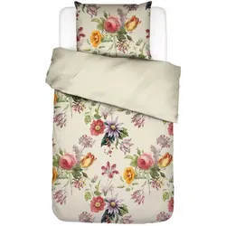 Essenza Satin-Bettwäsche Florea, Creme, 135x200 cm in weiß von Essenza