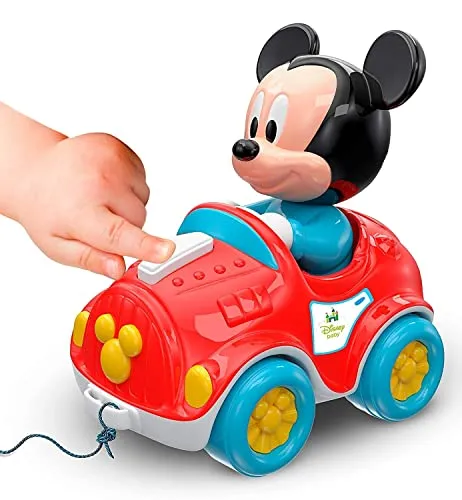 Clementoni Disney Baby – Benutzerlizenzen – Baby Mickey Maschine nachziehen, 17208