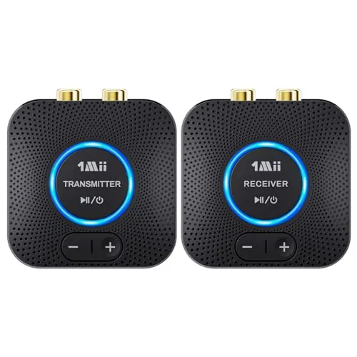 1Mii Drahtlos Audio Sender Empfänger für TV - Erleben Sie kabellose Audioübertragung mit dem 1Mii Audiotransmitter-Set. Schnelle Verbindung, hohe Reichweite bis 260ft und einfache Bedienung für Fernseher und PC.