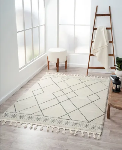Myflair Hochflor-Teppich Moroccan Design - Teppich im marokkanischen Design, weich und schallschluckend, ideal für ein modernes Zuhause. Größe: 140 cm x 200 cm, Höhe: 24 mm.