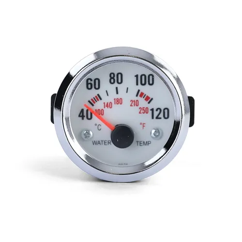 Wassertemperatur Anzeige Zusatz Einbau Instrument 52mm Plasma Blau beleuchtet