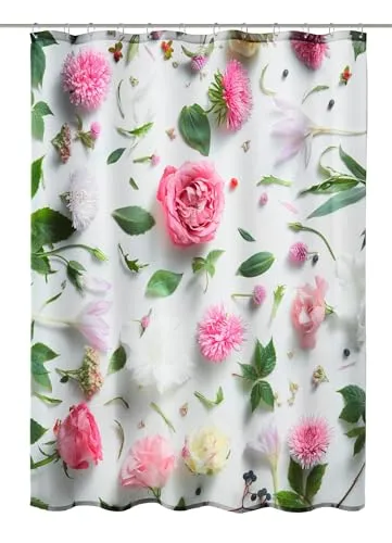 Kleine Wolke Duschvorhang Textil Rosalie Multicolor 120 x 200 cm