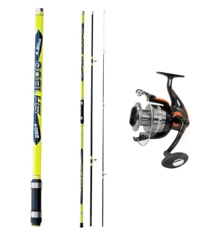 Brandungscombo 4,20m / bis 250g + Weitwurfrolle Surf Meerescombo