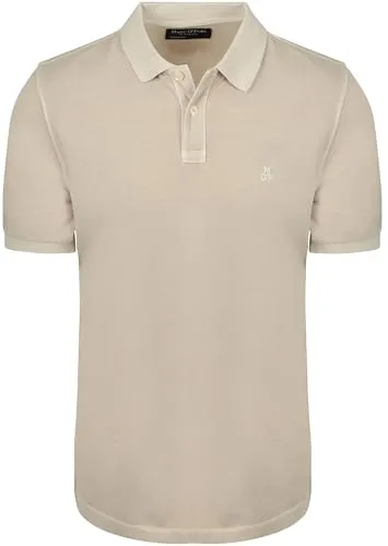 Marc O'Polo Poloshirt (MOP casual men) beige XXL (54) - Elegantes Poloshirt aus 100% Baumwolle im zeitlosen Design. Elastisches Piqué-Material sorgt für hohen Tragekomfort. Ideal für den lässigen Look im Alltag.