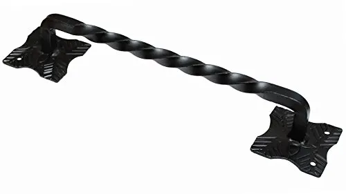 KeyMet Türgriff Handgriff Stahltürzug Schmiedeeisen 230 Schwarz