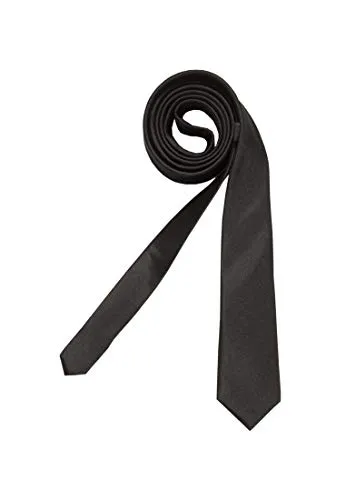 Seidensticker Herren Krawatte Schmal - Elegante Schwarz (39) - Krawatte für Herren in schmaler Passform (5 cm), aus 100% Seide, ideal für formelle Anlässe und einen stilvollen Auftritt.