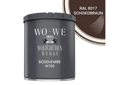 WO-WE Bodenversiegelung Betonfarbe Bodenfarbe Bodenbeschichtung W700, 1-10L, Seidenglänzend