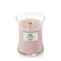 WoodWick Rosewood Duftkerze 275 g - Genießen Sie den warmen, holzigen Duft der WoodWick Rosewood Kerze. Ideal für eine entspannende Atmosphäre, mit einem einzigartigen Holzdocht für ein sanftes Knistern.