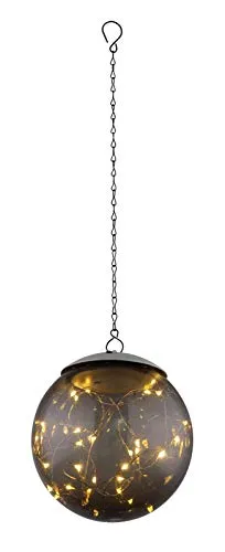 Solarleuchte Kunststoff Schwarz, 20Xled