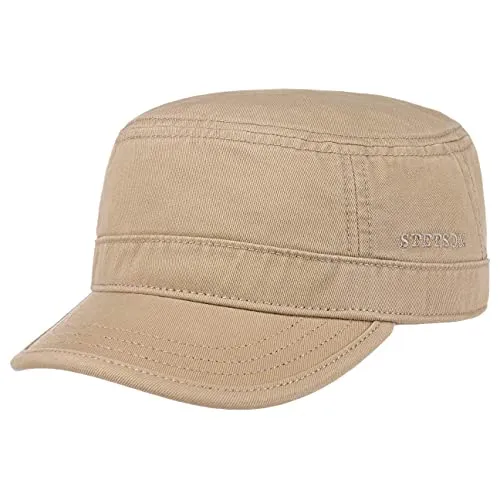 Stetson Army Cap - Sportliche Baumwollcap mit UV-Schutz - Army Caps. Diese modische Fullcap aus reiner Baumwolle bietet 40-fachen UV-Schutz und ist der ideale Begleiter für Sommerausflüge, egal ob beim Grillen oder Stadtbummel.
