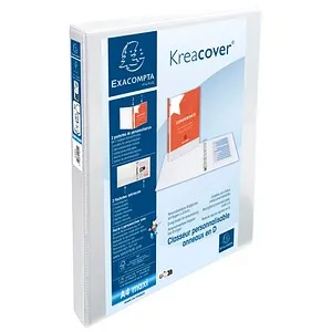Exacompta Kreacover Ringbuch 2-Ringe weiß 3,8 cm DIN A4, 1 St.