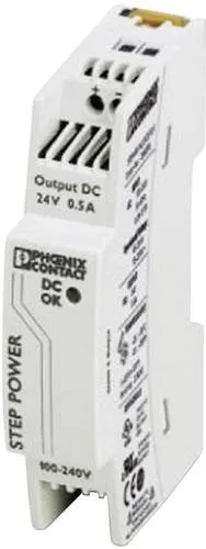 Phoenix Contact 2868596 Hutschienen-Netzteil 24 V/DC 0.55A - Netzteile für Installationsverteiler, kompakte Bauform mit hoher Energieeffizienz und geringem StandBy-Verlust, ideal für flache Bedienpulte.
