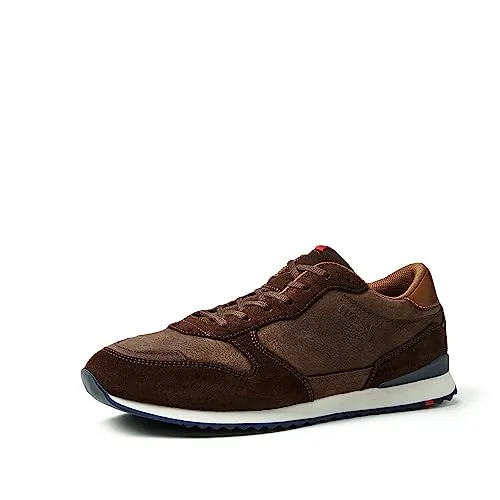 LLOYD Herren Halbschuhe Edmond - Herren-Sneaker aus genarbtem Leder und Rauleder, mit lose Einlage für optimalen Tragekomfort und flache Gummisohle, ideal für Freizeit und Alltag.