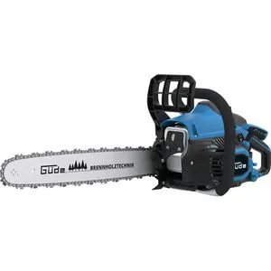 Güde Kettensäge KS 400-38, 1,9 PS Benzin, 40 cm Schwertlänge - Sägen: Leistungsstarke Benzin-Kettensäge mit 1,4 kW für effizientes Arbeiten. Ideal für Gehölzpflege und Brennholzarbeiten, ausgestattet mit Anti-Vibrations-System und leichtem Startmechanismus.