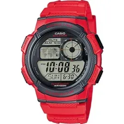 CASIO Herren Digital Quarz Uhr AE-1000W-4A - Armbanduhren für Herren mit Weltzeit-Funktion und leuchtendem Display, ideal für Reisen und den täglichen Gebrauch.