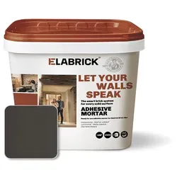 Klebemörtel 15 kg  für Elabrick Verblender Anthrazit in schwarz von Elabrick