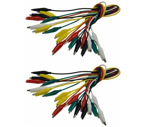 ChiliTec 20 Prüfkabel im Set mit Krokoklemmen Stromkabel