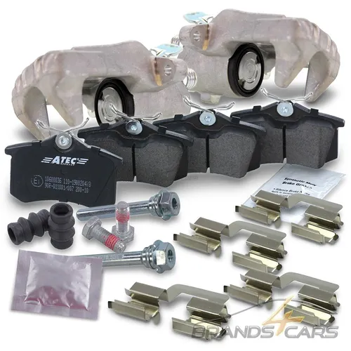 Produktbild ATEC 2x BREMSSATTEL+BREMSBELÄGE LINKS RECHTS HINTEN FÜR VW GOLF 5 6 1K 5K 03-16