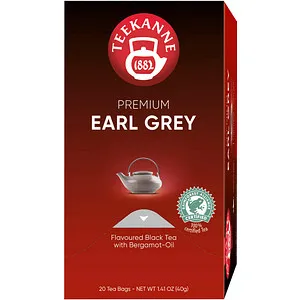 Teekanne Premium Earl Grey 20x2g - Aromatischer Earl Grey Tee in praktischen Beuteln, ideal für genussvolle Teestunden. Hochwertige Zutaten für ein unverwechselbares Geschmackserlebnis.
