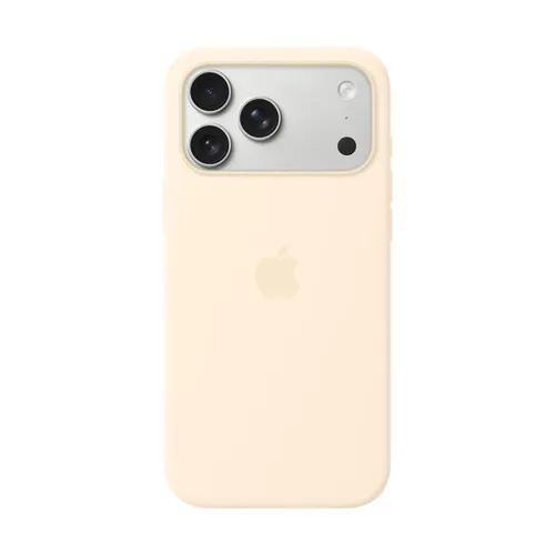 APPLE Silikon Case mit MagSafe für iPhone 17 Pro Max – Vanille - Schütze dein iPhone 17 Pro Max stilvoll mit diesem Silikon Case von Apple. Es bietet perfekten Halt, ist leicht zu tragen und ermöglicht kabelloses Laden dank integrierter Magnete.