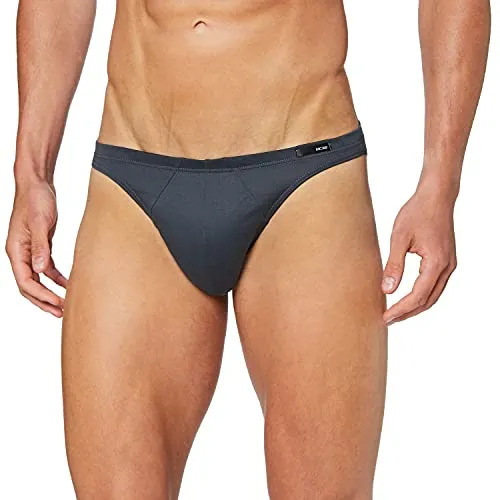 HOM Herren Micro Slip Premium Cotton Grau M - Herren-Slip aus 100% mercerisierter Baumwolle, seidig weich und langlebig. Perfekt für den täglichen Gebrauch und höchsten Tragekomfort.