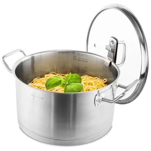 SILBERTHAL Kochtopf 24cm - 5,8L Suppentopf mit Deckel, ideal für große Portionen und vielseitige Kochanwendungen