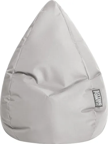Magma Heimtex Sitzsack Set - grau - Sitzsäcke mit waschbarer Hülle (30 Grad Schonwaschgang), ideal für gemütliche Stunden und entspannte Momente im Wohnbereich.