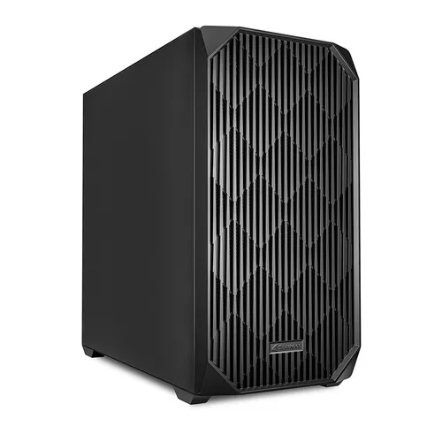 Sharkoon PC Gehäuse MK3 Black Micro-ATX - Stylisches Micro-ATX Gehäuse in Schwarz, bietet optimalen Luftstrom und Platz für leistungsstarke Komponenten.