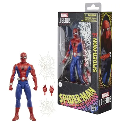 Marvel Legends Spider-Man '77 15 cm Hasbro - Action- & Spielfiguren: Detailreiche Sammlerfigur mit authentischen Accessoires für nostalgische Fans und Action-Action-Liebhaber.