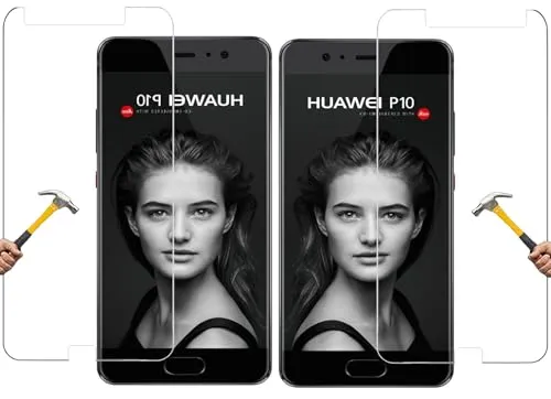ino 2x Schutzglas kompatibel mit Huawei P10 Panzerglas Panzerfolie Displayschutzglas Harte Folie Schutz Glasfolie Schutzfolie 9H Härte Displayglas P 10