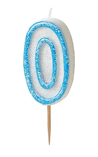 Unique Party Deko-Kerze/Kuchenkerze, mit Nummer, Glitzerdesign